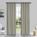 Ver imagem 1 de Cortina de Tecido Rustica Realce 3,60x2,50m Pemogo Cor:bege