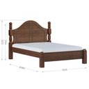 Ver imagem 3 de Cama Casal Clássica 140cm 100% Madeira Maciça Linha Ouro