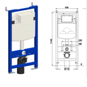 Ver imagem 3 de Suporte de Fixação Bacia Suspensa com Caixa Embutida 3/6 Litros Acionador Branco