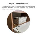 Ver imagem 7 de Rack para TV até 47 Polegadas 134cm 1 Porta 2 Nicho Lotus Marrom