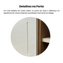 Ver imagem 6 de Rack para TV até 47 Polegadas 134cm 1 Porta 2 Nicho Lotus Marrom