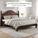 Ver imagem 5 de Cama Queen Clássica 160cm 100% Madeira Maciça Linha Ouro Marrom/Café