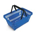 Ver imagem 1 de Cesto de Supermercado Azul Ms13 Fundo Vazado - Mercoplasa