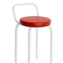 Ver imagem 1 de Banco Baixo Premium 47 cm para Cozinha Vermelho/Branco