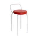 Ver imagem 2 de Banco Baixo Premium 47 cm para Cozinha Vermelho/Branco