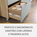 Ver imagem 5 de Cozinha Modulada 2 Peças Nesher Marquesa Ripado 100% Mdf