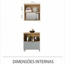 Ver imagem 3 de Cozinha Modulada 2 Peças Nesher Marquesa Ripado 100% Mdf