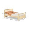 Bicama Casal Wave Infantil Reversível em Led com Rattan e Grade de Proteção Palito Casatema - 18