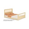 Bicama Casal Wave Infantil Reversível em Led com Rattan e Grade de Proteção Palito Casatema - 13