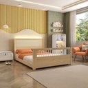 Ver imagem 7 de Bicama Casal Infantil Reversível em LED com Rattan e Grade Palito Wave Casatema MadeiraOriginals