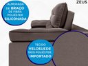Ver imagem 5 de Sofá Zeus 1,90M Retrátil e Reclinável Velosuede Chocolate - Netsofás