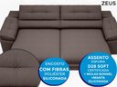 Ver imagem 2 de Sofá Zeus 1,90M Retrátil e Reclinável Velosuede Chocolate - Netsofás