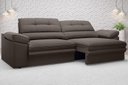 Ver imagem 1 de Sofá Zeus 1,90M Retrátil e Reclinável Velosuede Chocolate - Netsofás