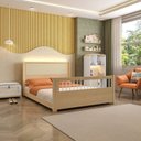 Ver imagem 7 de Bicama Casal Wave Juvenil Reversível em Led com Rattan, Peseira Palito Casatema MadeiraOriginals