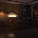 Ver imagem 2 de Bicama Solteiro Wave Juvenil Reversível em Led com Rattan, Peseira Palito Casatema MadeiraOriginals