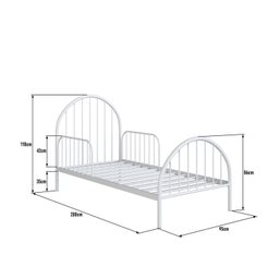 Cama Infantil em Ferro 199x110x95 Cm Hope - 3