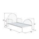 Ver imagem 3 de Cama Infantil em Ferro 199x110x95 cm Hope Branco