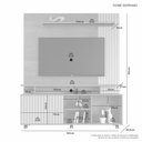 Ver imagem 4 de Estante Home para TV até 65 Polegadas Serrano JCM Móveis Avelã/Off