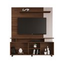 Ver imagem 3 de Estante Home para TV até 65 Polegadas Serrano JCM Móveis Avelã/Off