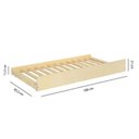 Ver imagem 7 de Bicama Solteiro Wave Infantil Reversível LED com Rattan Grade em Palito Casatema MadeiraOriginals Bege/Marrom/Branco