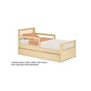 Ver mais imagens de Bicama Solteiro Wave Infantil Reversível LED com Rattan Grade em Palito Casatema MadeiraOriginals Bege/Marrom/Branco