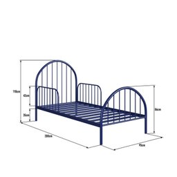 Cama Infantil em Ferro 199x110x95 Cm Hope - 3