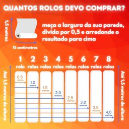 Papel de Parede Adesivo Lavável Sala Quarto Cozinha 1,5 Metros - 2