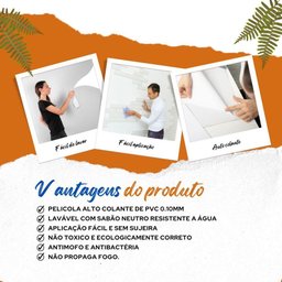 Papel de Parede Adesivo Lavável Sala Quarto Cozinha 1,5 Metros - 3