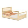 Cama Casal Juvenil Reversível LED com Rattan, Grade em Palitos Wave Casatema MadeiraOriginals - 10