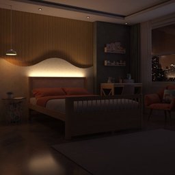 Cama Casal Wave Juvenil Reversível Led com Rattan, Grade de Proteção e Peseira Palitos Casatema - 15