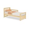 Cama Solteiro Wave Juvenil Reversível Led com Rattan, Grade de Proteção e Peseira Palito Casatema - 9