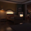 Ver imagem 3 de Cama Infantil Montessoriana Reversível LED Rattan e Grade de Proteção Wave Casatema MadeiraOriginals Bege/Marrom