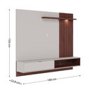 Ver imagem 4 de Painel Tv 65 Pol 180cm Bancada Suspensa Zurique C04 - D’Rossi