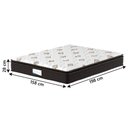 Ver imagem 3 de Cama Box Baú Colchão Casal Queen Probel Molas Granville 158x69cm Marrom/branco Marrom