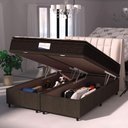 Ver imagem 5 de Cama Box Baú Colchão Casal Queen Probel Molas Granville 158x69cm Marrom/branco Marrom