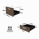 Ver imagem 7 de Escrivaninha Mesa Escritório em L com Gaveteiro com Chave 120cmx150cm 150cm