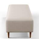 Ver imagem 2 de Kit 02 Puffs Bali W01 Pés Palito 120x50 Cm Linho Cru