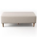 Ver imagem 4 de Kit 02 Puffs Bali W01 Pés Palito 120x50 Cm Linho Cru