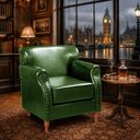 Ver imagem 2 de Poltrona Chesterfield Classica Londres Cadeira Luxo Retrô - Couríssimo Verde 075