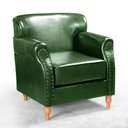 Ver imagem 3 de Poltrona Chesterfield Classica Londres Cadeira Luxo Retrô - Couríssimo Verde 075