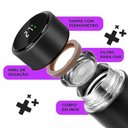 Ver imagem 3 de Garrafa Térmica Inox 500ml Quente Frio Tampa Preto Nº2