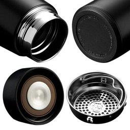 Garrafa Térmica Inox 500ml Quente Frio Tampa Preto Nº2 - 2