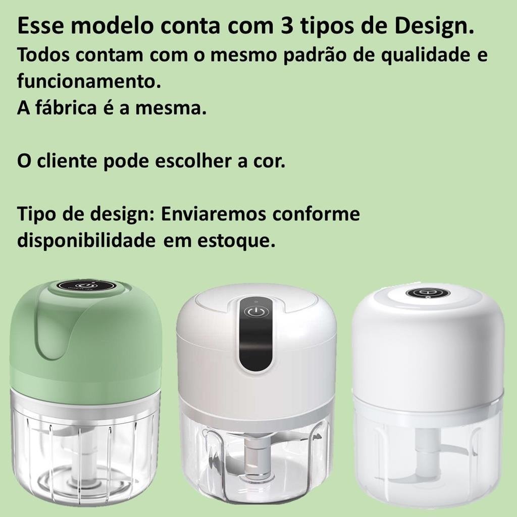 Mini Processador Elétrico Triturador Picador Alho Legumes - 7
