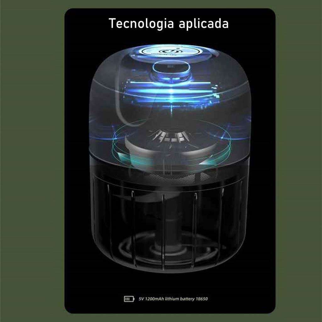 Mini Processador Elétrico Triturador Picador Alho Legumes - 2