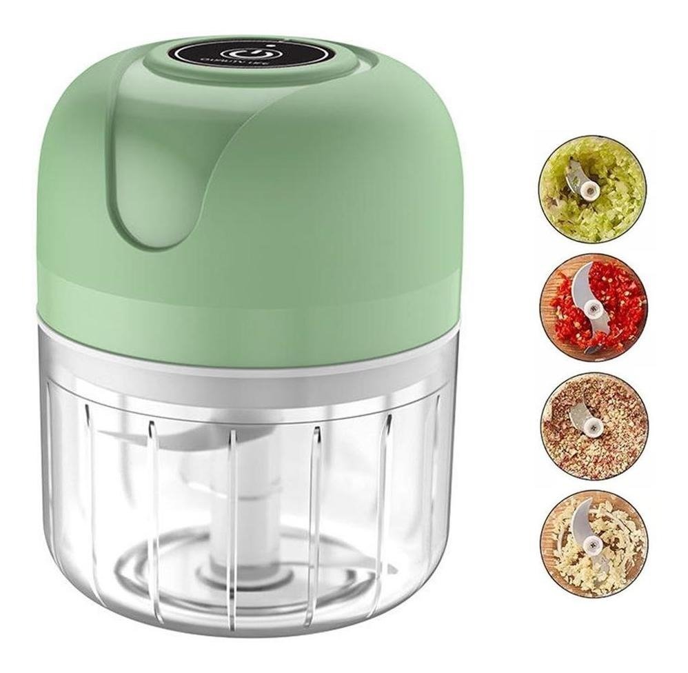 Mini Processador Elétrico Triturador Picador Alho Legumes - 1