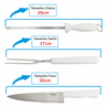 Kit Churrasqueiro Faca de Corte Churrasco Garfo Trinchante Chaira Afiador Aço Inox Cabo Branco - 3