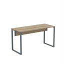 Ver imagem 3 de Mesa Madeira M134/60P25TUB 134cm Industrial Nogueira e Grafito Cinza