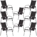 Ver imagem 1 de Jogo 8 Cadeiras Emily em Alumínio para Jardim e Piscina