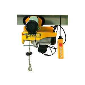 Guincho Coluna Prime Trole Eletrico 150|300kg 12|6m com motor Monofasico 127v 60hz Menegotti