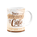 Ver imagem 2 de Caneca Divertida - Troco Gente Chata por Café! Branca